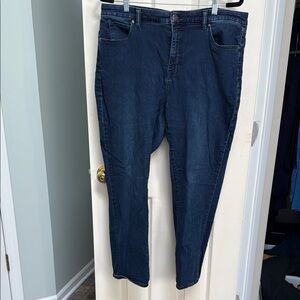 Talbots Women's Straight Leg Jeans - Dark Blue